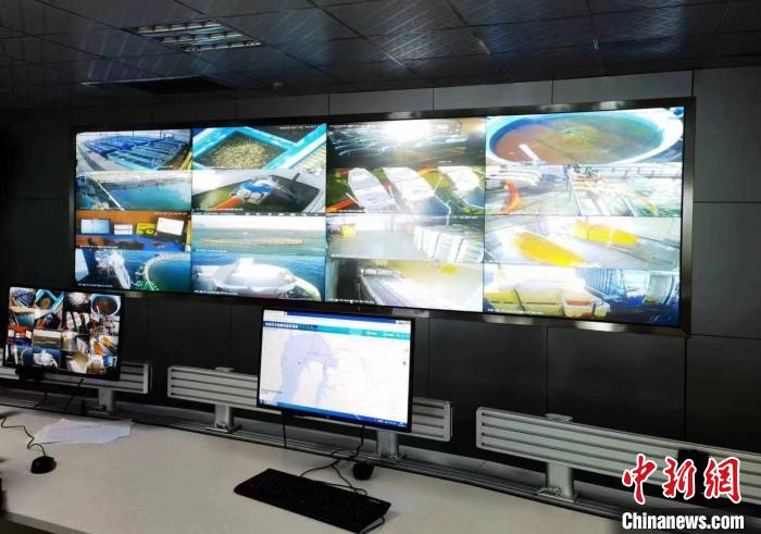 資料圖為生產平臺實時監控視頻實現高速率、低時延回傳。　青海移動海南分公司供圖