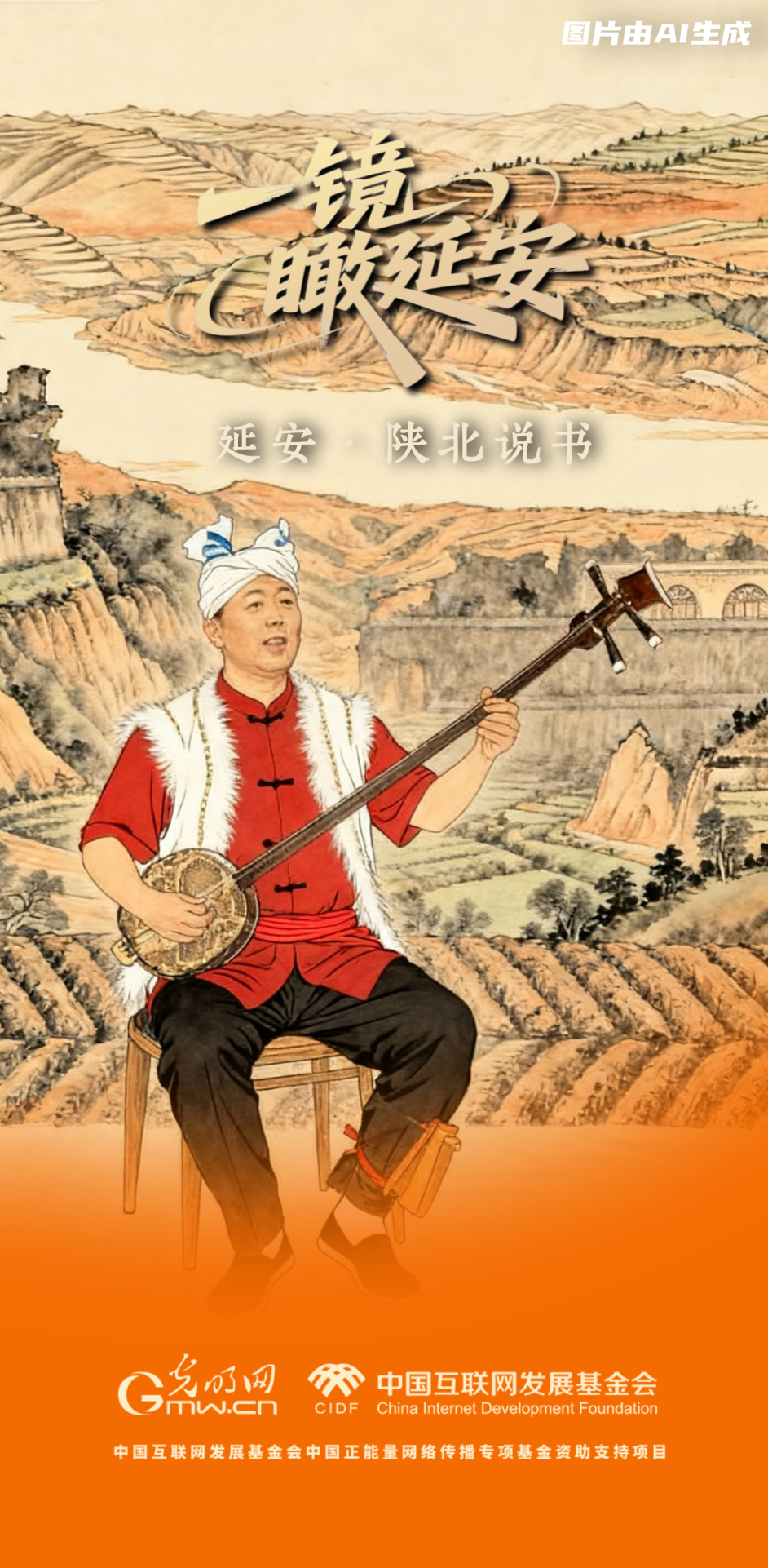 【一鏡瞰延安·AI海報】跟著這些非遺文化，感受老區風土人情